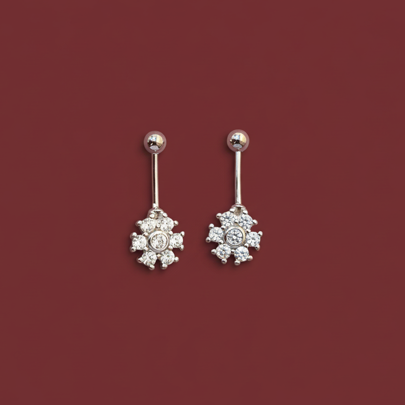 92.5 Silver Flower Bugadi | Stylish Elegant Floral Design | Traditional Jewellery