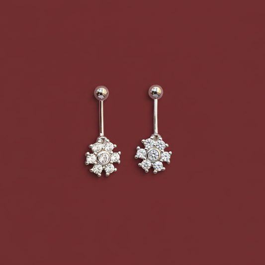 92.5 Silver Flower Bugadi | Stylish Elegant Floral Design | Traditional Jewellery