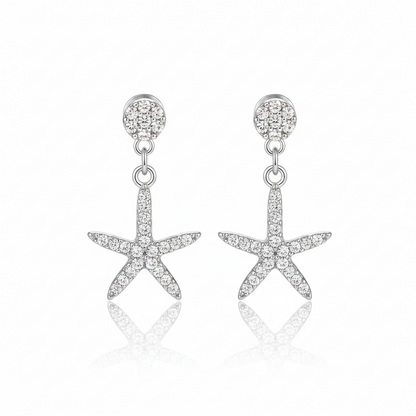 92.5 Silver Star Earrings | Stylish Trendy Design | Elegant Jewellery