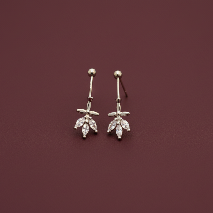 92.5 Silver Leaf Bugadi | Stylish Nature Design | Elegant Jewellery