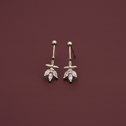 92.5 Silver Leaf Bugadi | Stylish Nature Design | Elegant Jewellery