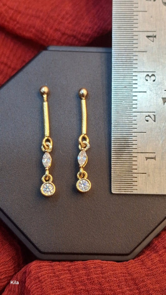 Silver stylish gold plated bugadi