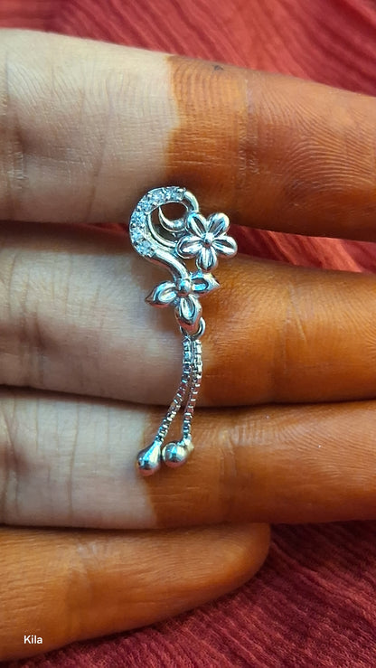 92.5 Silver Premium Earrings | Stylish Refined Design | Elegant Jewellery