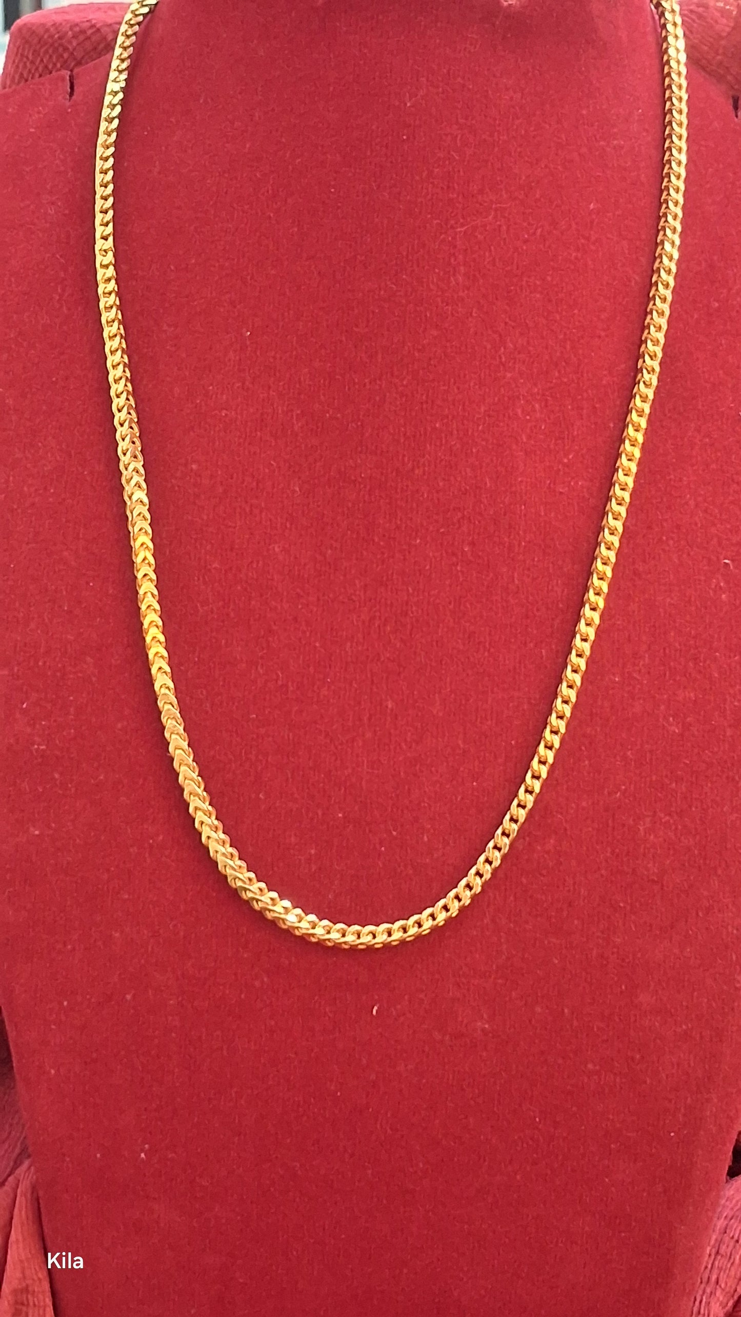 92.5 Silver Gold Plated Thaali Chain 19 Inches | Stylish Traditional Finish | Elegant Jewellery