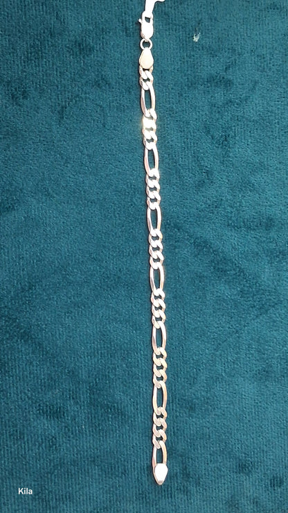 92.5 Silver Men’s Bracelet 8 Inches | Stylish Refined Design | Elegant Jewellery