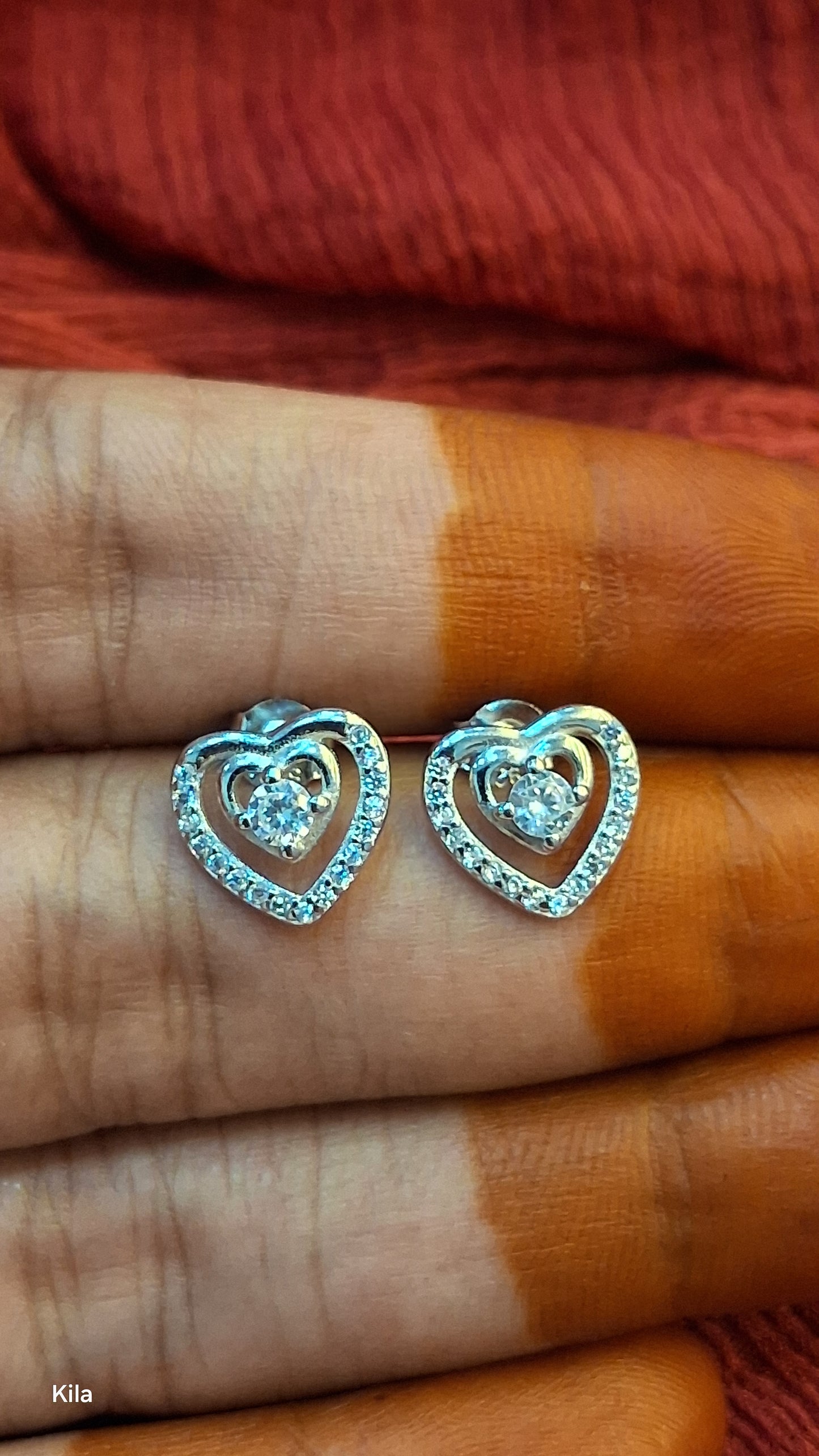 92.5 Silver Studs | Stylish Elegant Design | Everyday Jewellery