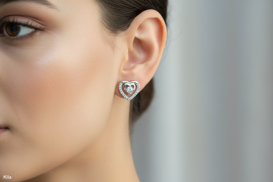 92.5 Silver Studs | Stylish Elegant Design | Everyday Jewellery