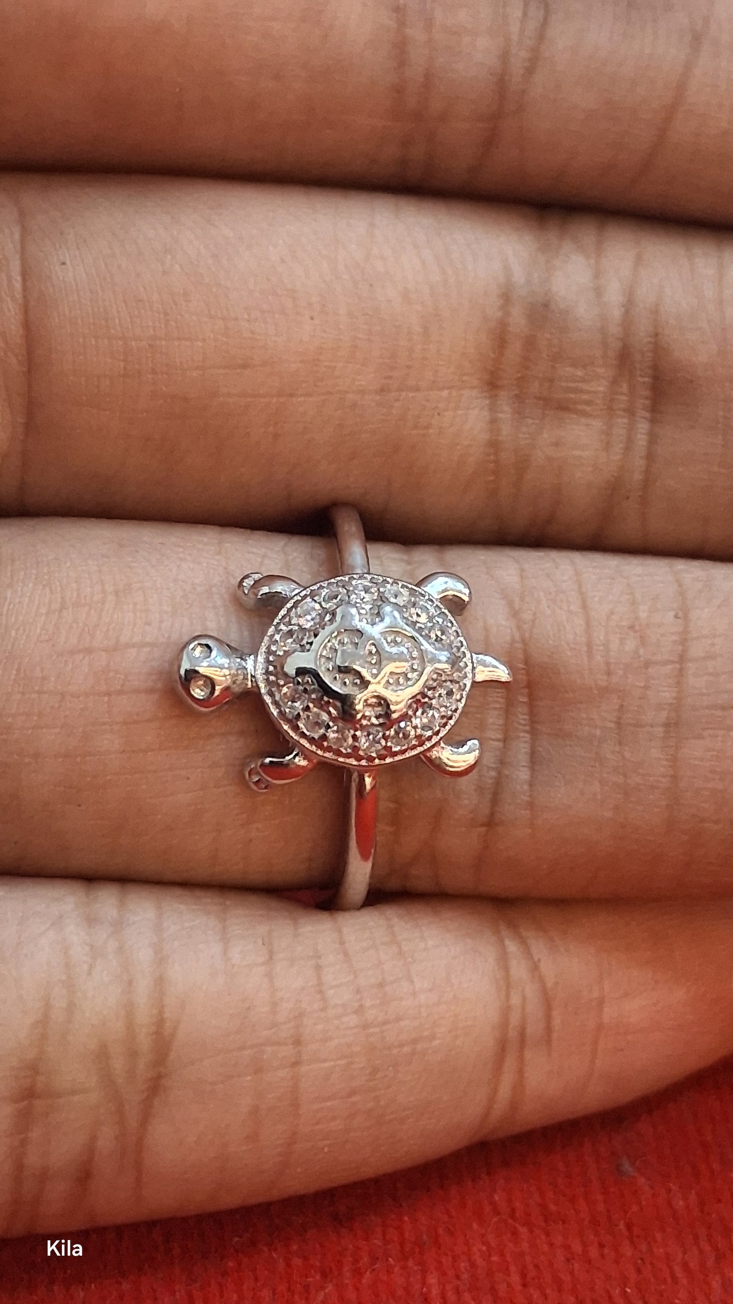 92.5 Silver Elegant Tortoise Motif Ring | Smooth Finish | Daily Wear Jewellery