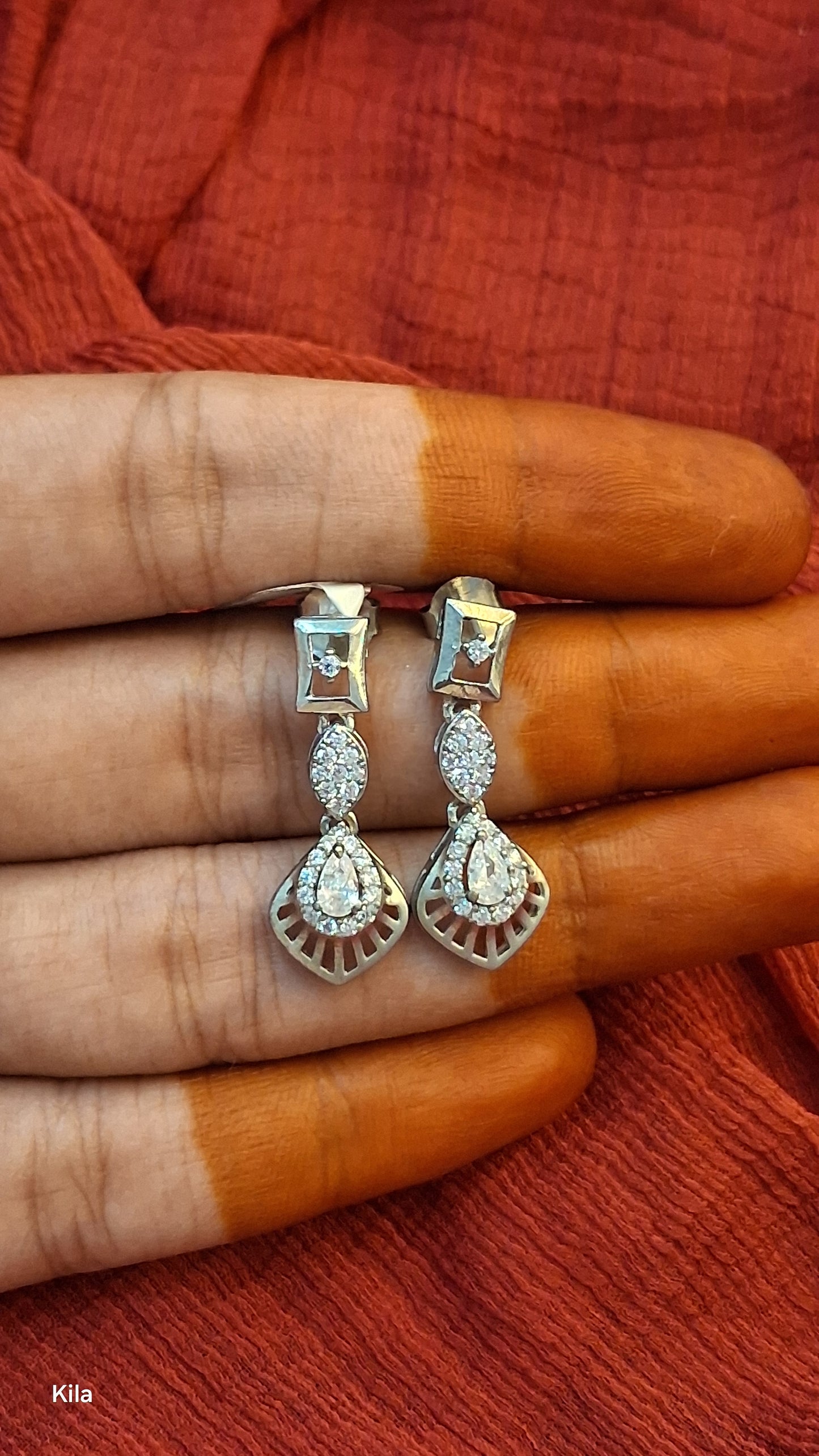 92.5 Silver Earrings | Stylish Premium Finish | Elegant Jewellery