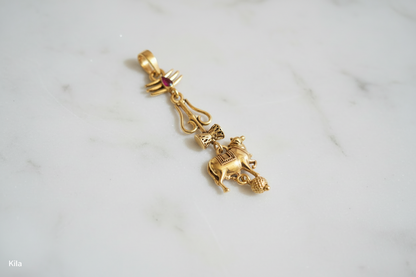 92.5 Silver Gold Plated SSMB Locket | Stylish Celebrity Inspired Design | Elegant Jewellery