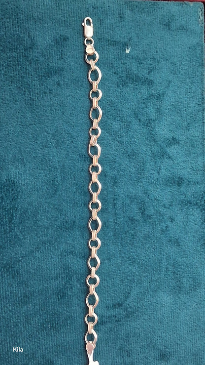 92.5 Silver Men’s Bracelet 8.5 Inches | Stylish Premium Finish | Elegant Jewellery