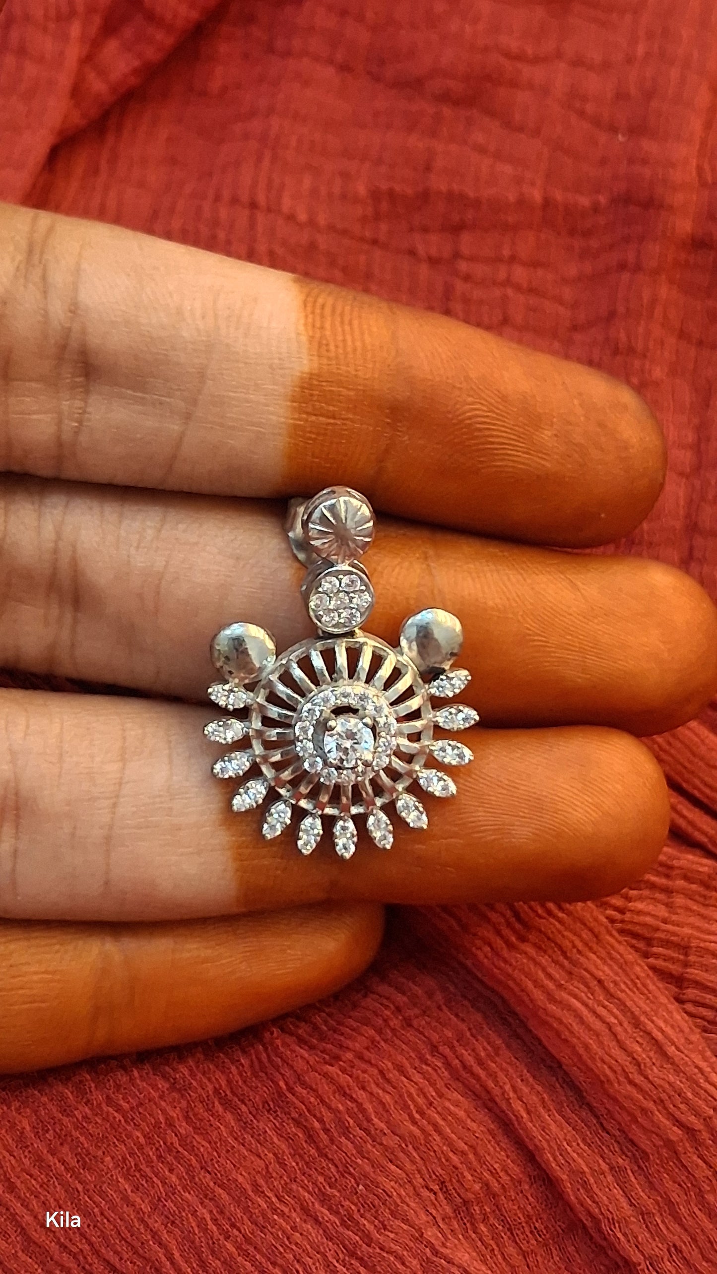 92.5 Silver Earrings | Stylish Refined Design | Elegant Jewellery