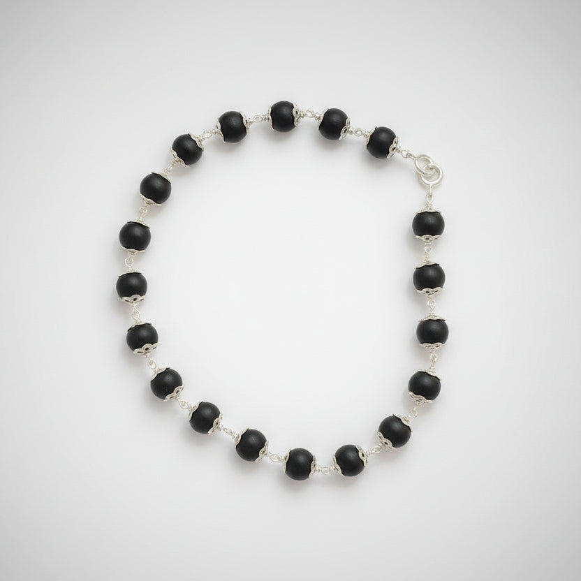 silver karungali bracelet