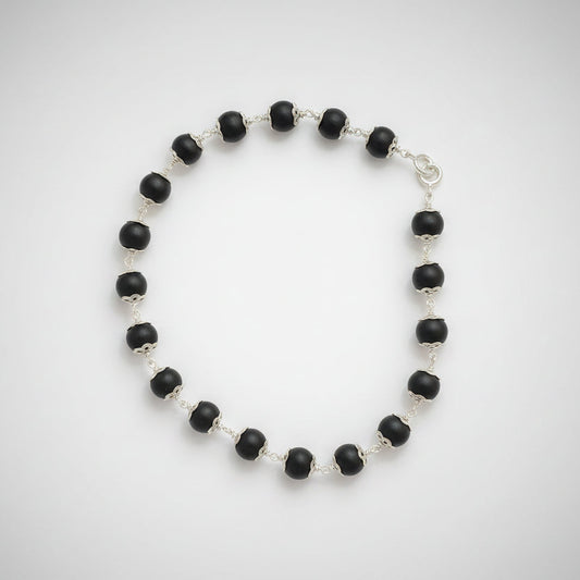silver karungali bracelet