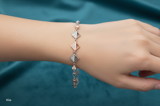 92.5 Silver Bracelet | Stylish Refined Design | Elegant Jewellery