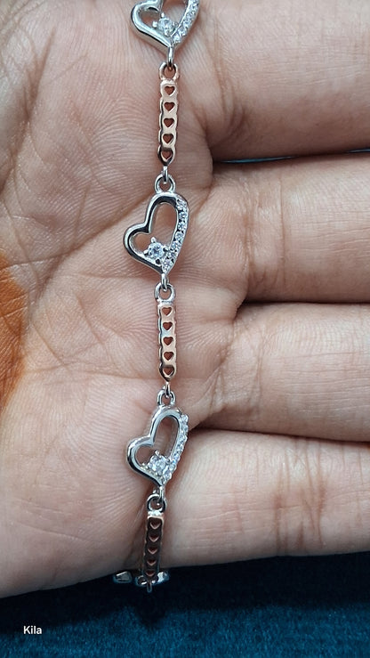 92.5 Silver Bracelet | Stylish Smooth Finish | Elegant Jewellery