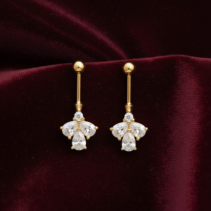 92.5 Silver White Stone Bugadi | Stylish Elegant Design | Premium Jewellery