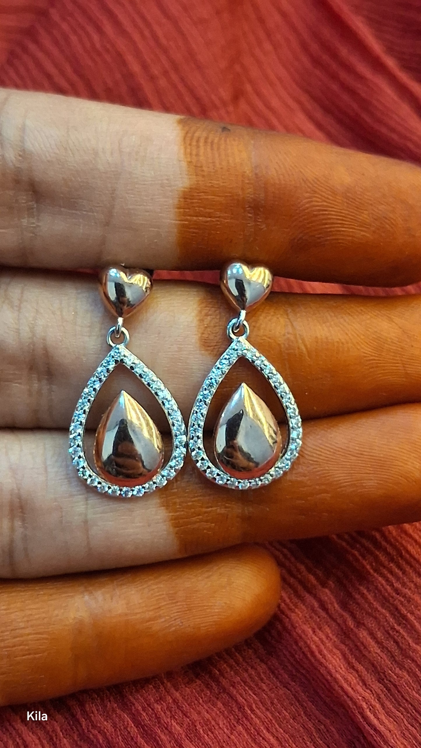 92.5 Silver Earrings | Stylish Elegant Design | Fashion Jewellery