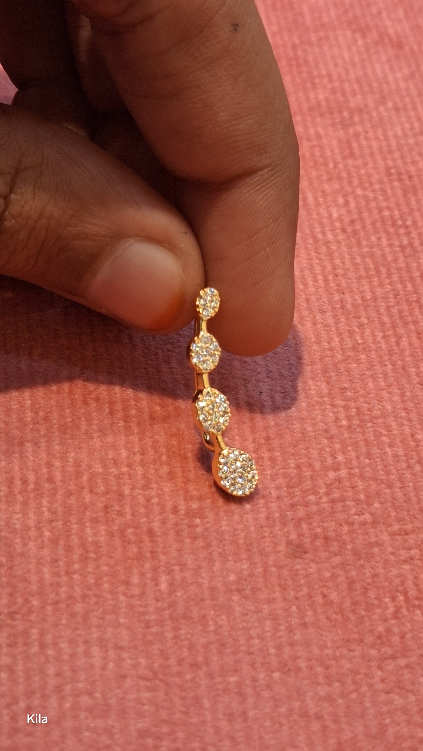 92.5 Silver Premium Gold Plated Earcuff | Polished Elegant Finish | Jewellery