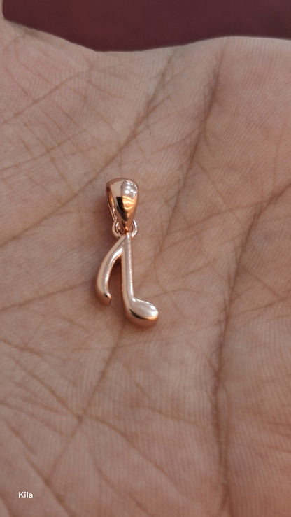 92.5 Silver Rose Gold Plated Pendant | Stylish Elegant Design | Jewellery