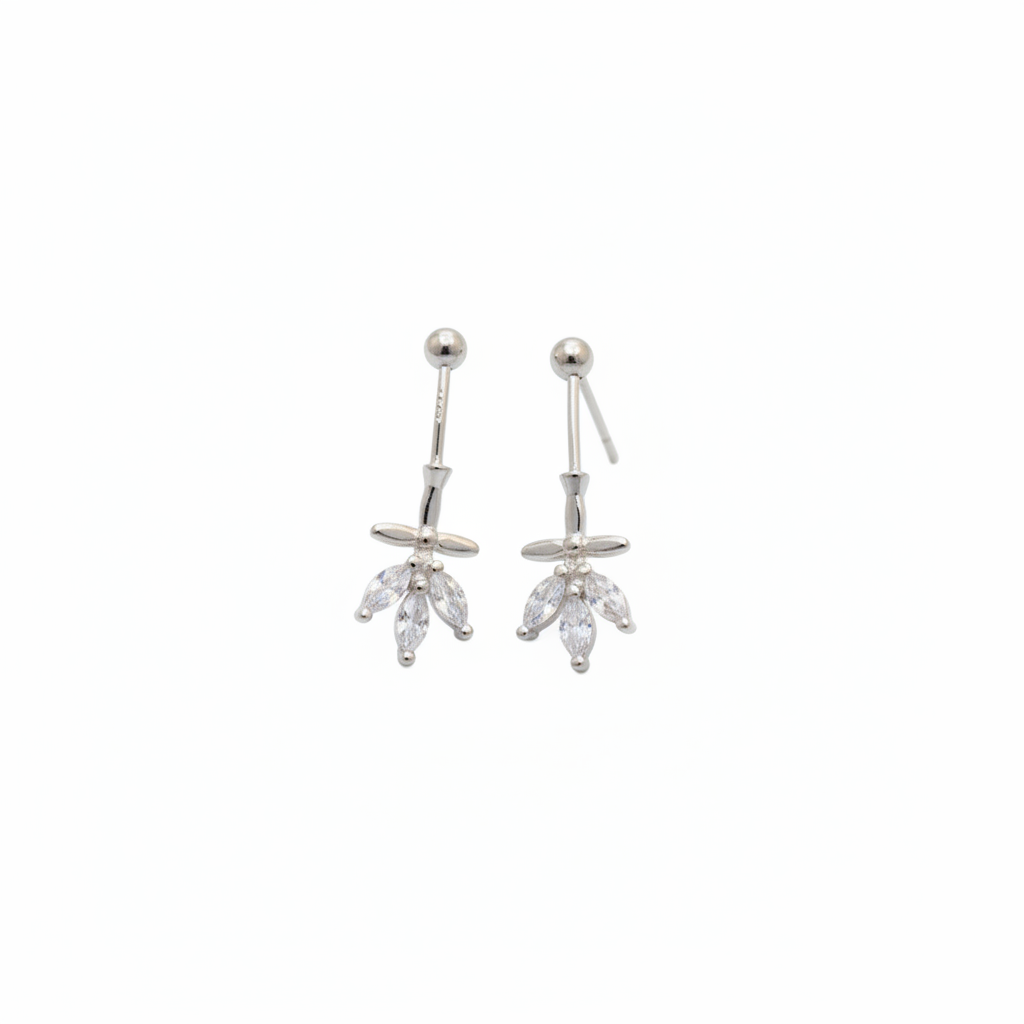 92.5 Silver Leaf Bugadi | Stylish Nature Design | Elegant Jewellery pair
