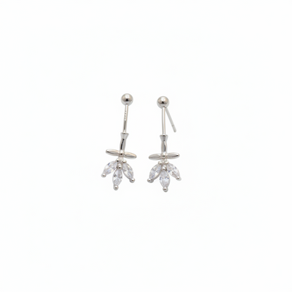 92.5 Silver Leaf Bugadi | Stylish Nature Design | Elegant Jewellery pair
