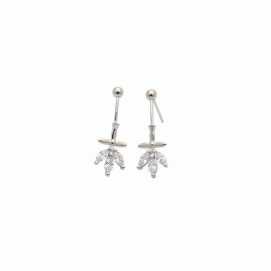 92.5 Silver Leaf Bugadi | Stylish Nature Design | Elegant Jewellery pair