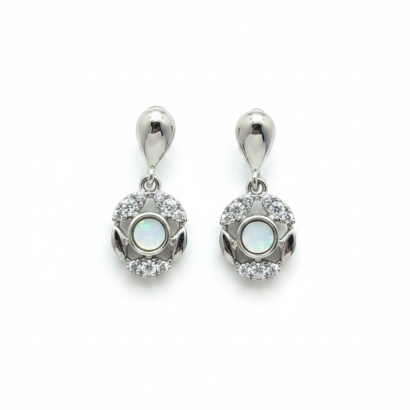 92.5 Silver Earrings | Stylish Minimal Design | Elegant Jewellery