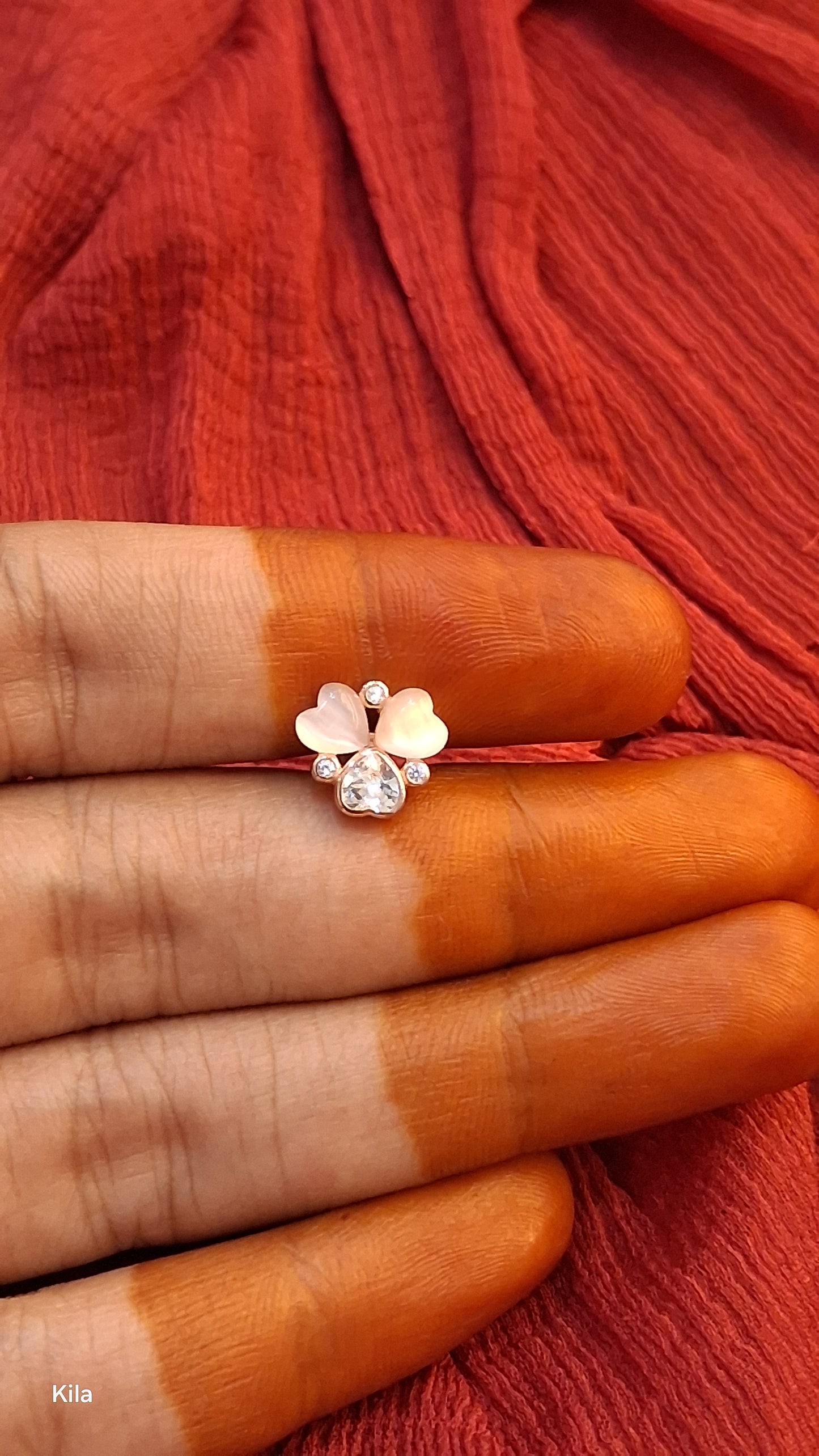 92.5 Silver Rose Gold Plated Studs | Stylish Elegant Design | Premium Jewellery