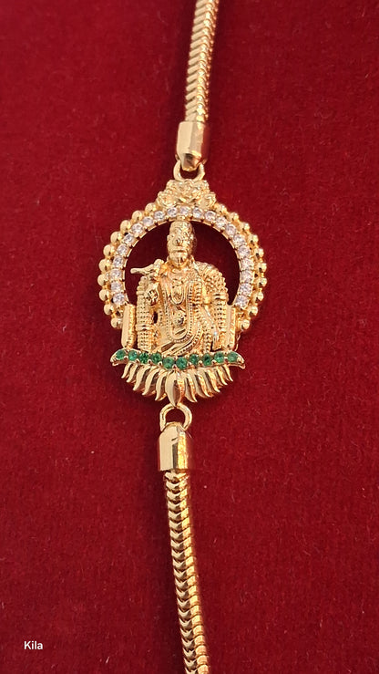 92.5 Silver Gold Plated Thaali Chain 21 Inches | Stylish Elegant Design | Jewellery