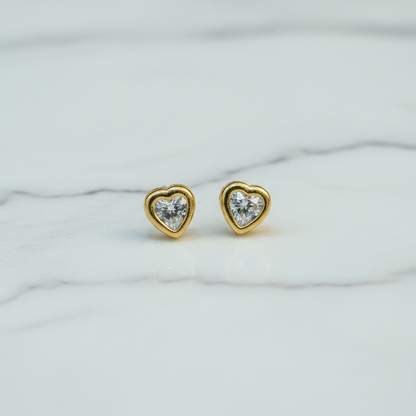 92.5 Silver Gold Plated Studs | Stylish Elegant Design | Everyday Jewellery