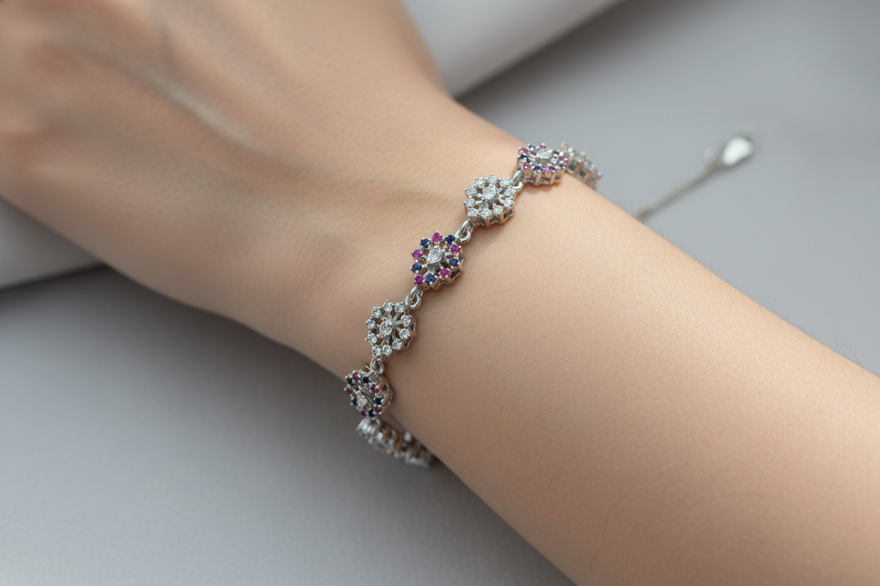 92.5 Silver Bracelet | Stylish Smooth Finish | Elegant Jewellery