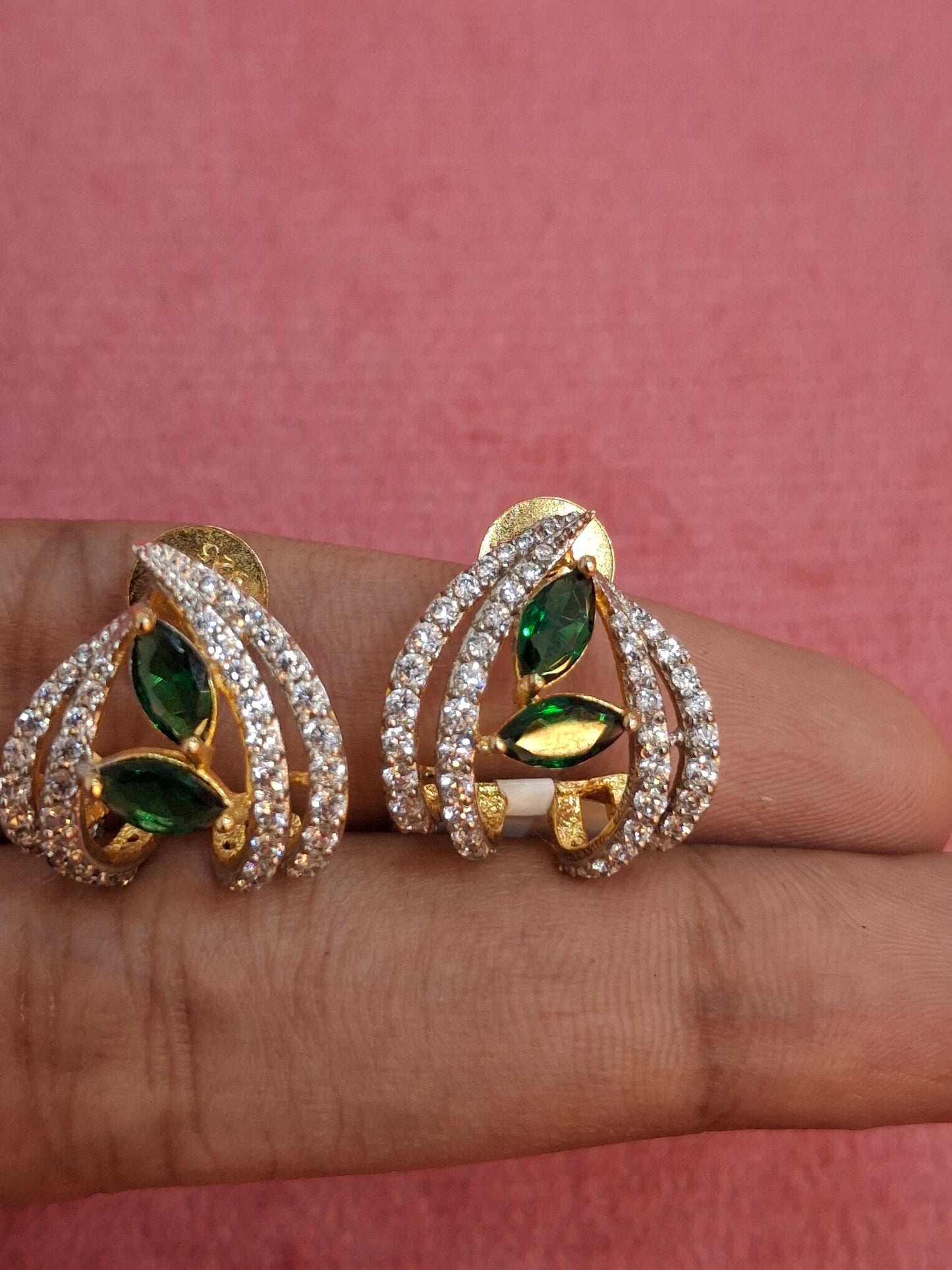92.5 Silver Leaf Shaped Earrings | Elegant Nature Inspired Design | Jewellery