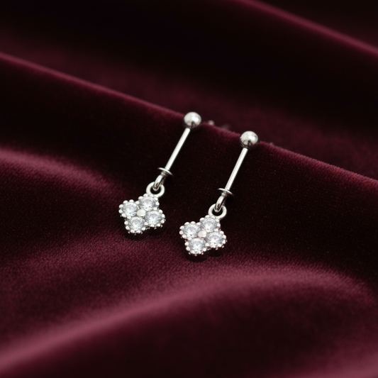 92.5 Silver Bugadi | Stylish Refined Design | Elegant Jewellery pair