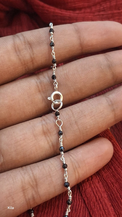 92.5 Silver Stylish Anklet for Women | Single Piece | Elegant Modern Design