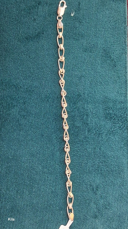92.5 Silver Men’s Bracelet 8.5 Inches | Stylish Refined Finish | Elegant Jewellery