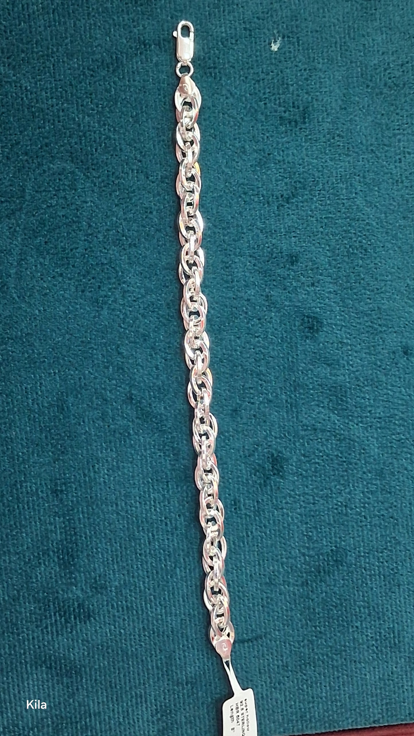 92.5 Silver Men’s Bracelet 8 Inches | Stylish Classic Design | Elegant Jewellery