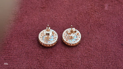 92.5 Silver Rose Gold Studs | Classic Elegant Finish | Stylish Jewellery