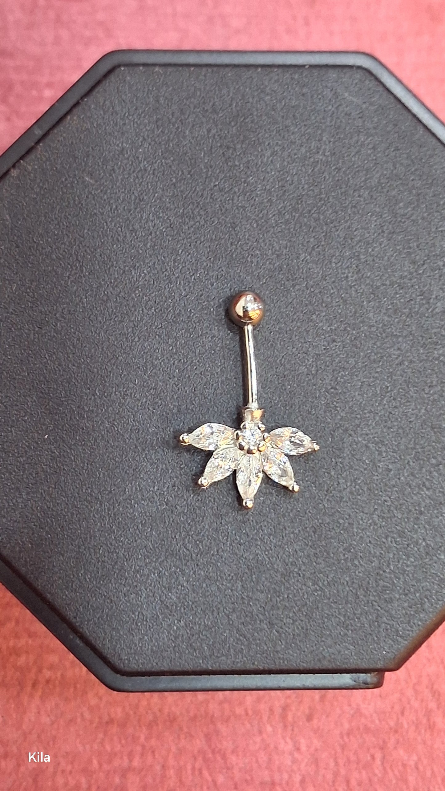 92.5 Silver Five Leaf Bugadi with Center Stone | Stylish Premium Design | Elegant Jewellery