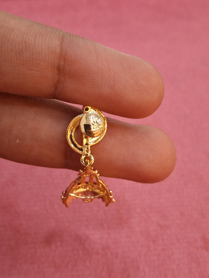 92.5 Silver Gold Plated Stylish Jhumki | Traditional Elegant Design | Jewellery
