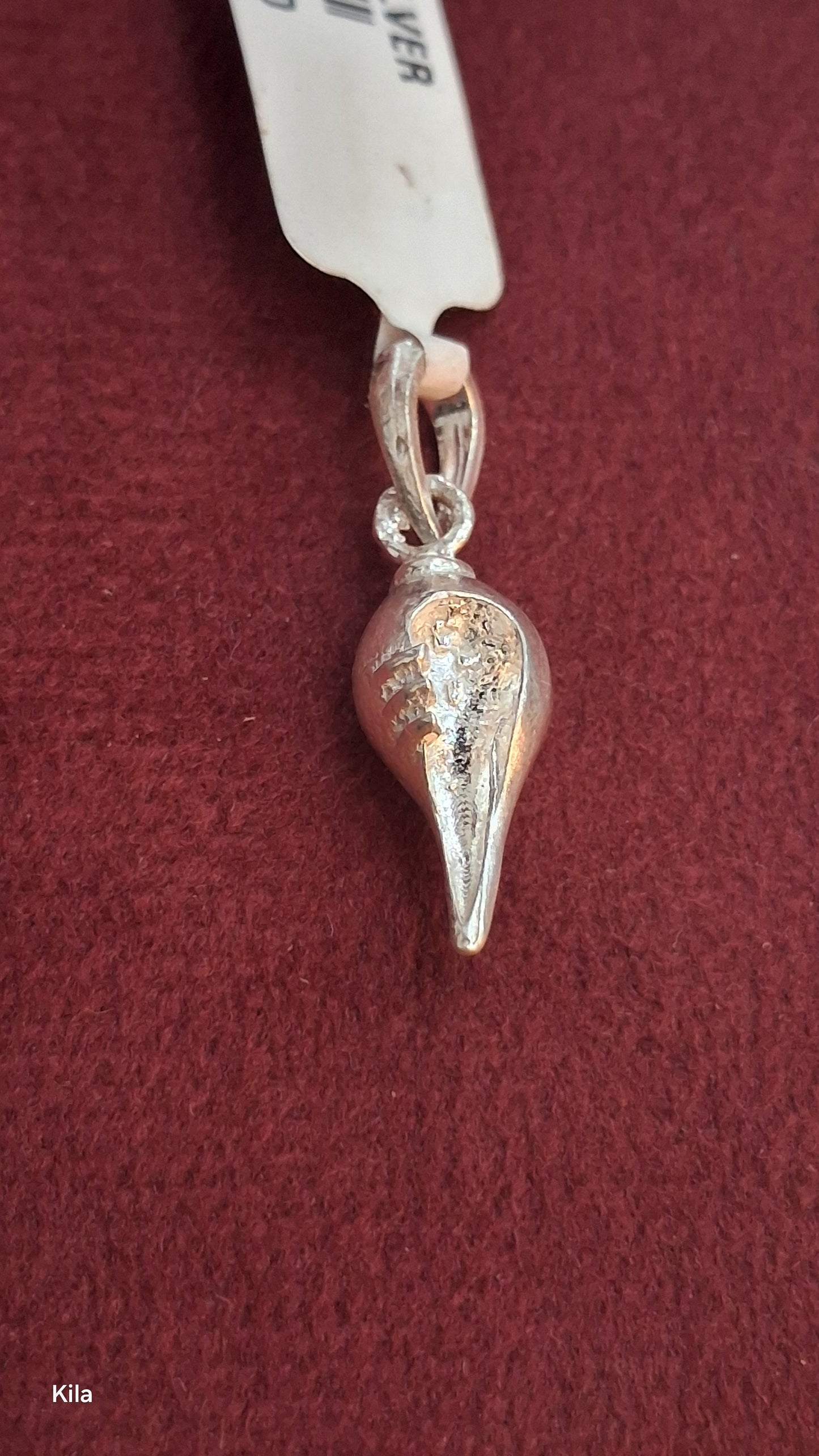 92.5 Silver Shankh Pendant | Traditional Spiritual Design | Elegant Jewellery
