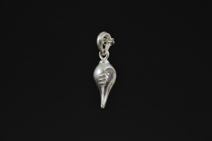 92.5 Silver Shankh Pendant | Traditional Spiritual Design | Elegant Jewellery