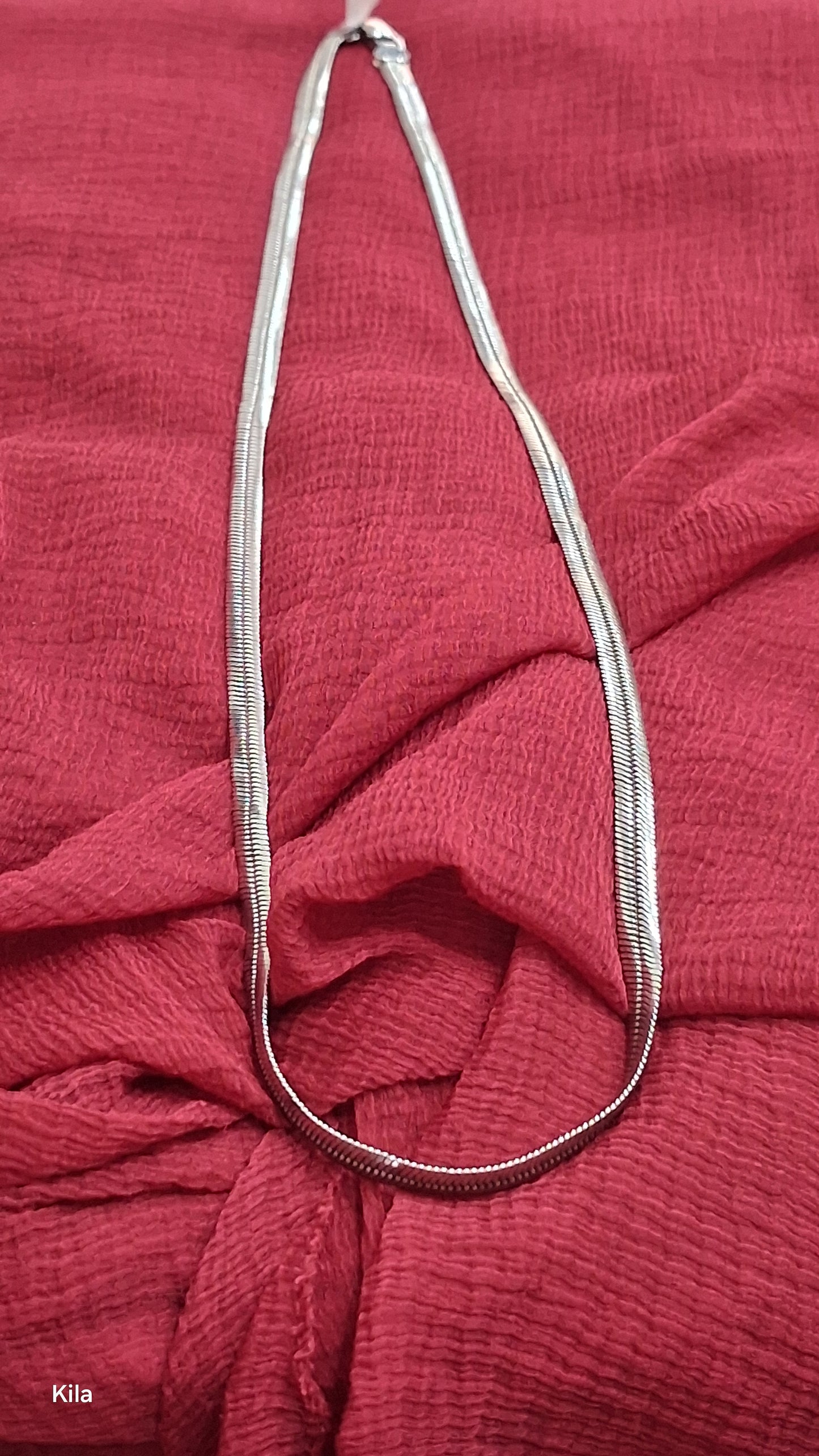 92.5 Silver Men’s Chain 20 Inches | Stylish Smooth Finish | Elegant Jewellery