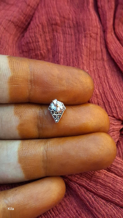92.5 Silver Rose Gold Plated Studs | Stylish Elegant Design | Premium Jewellery
