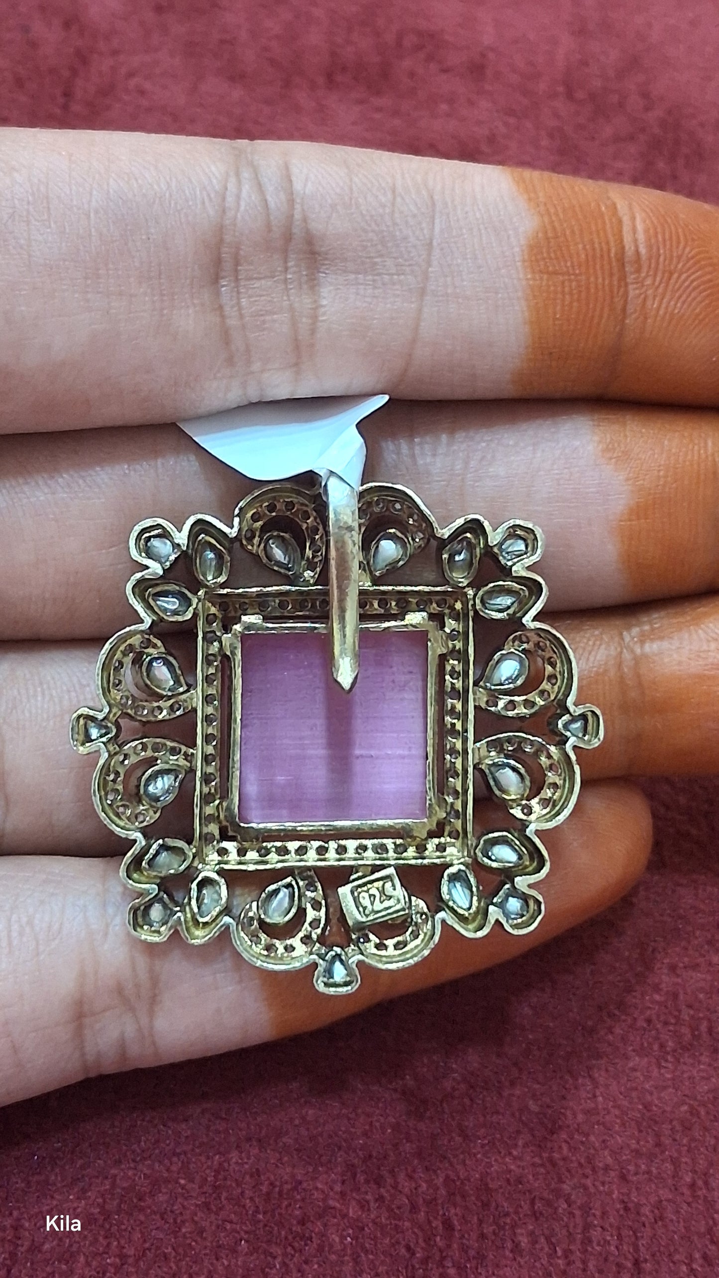 92.5 Silver Victorian Pendant | Stylish Vintage Design | Elegant Jewellery