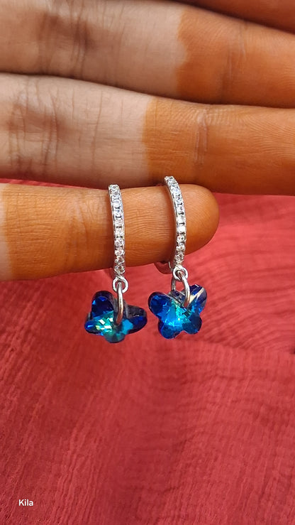 925 Silver Butterfly Earrings | Stylish Cute Design | Elegant Jewellery