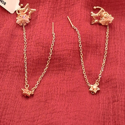 925 Silver Premium Rose Gold Plated Earrings | Stylish Elegant Design | Fashion Jewellery