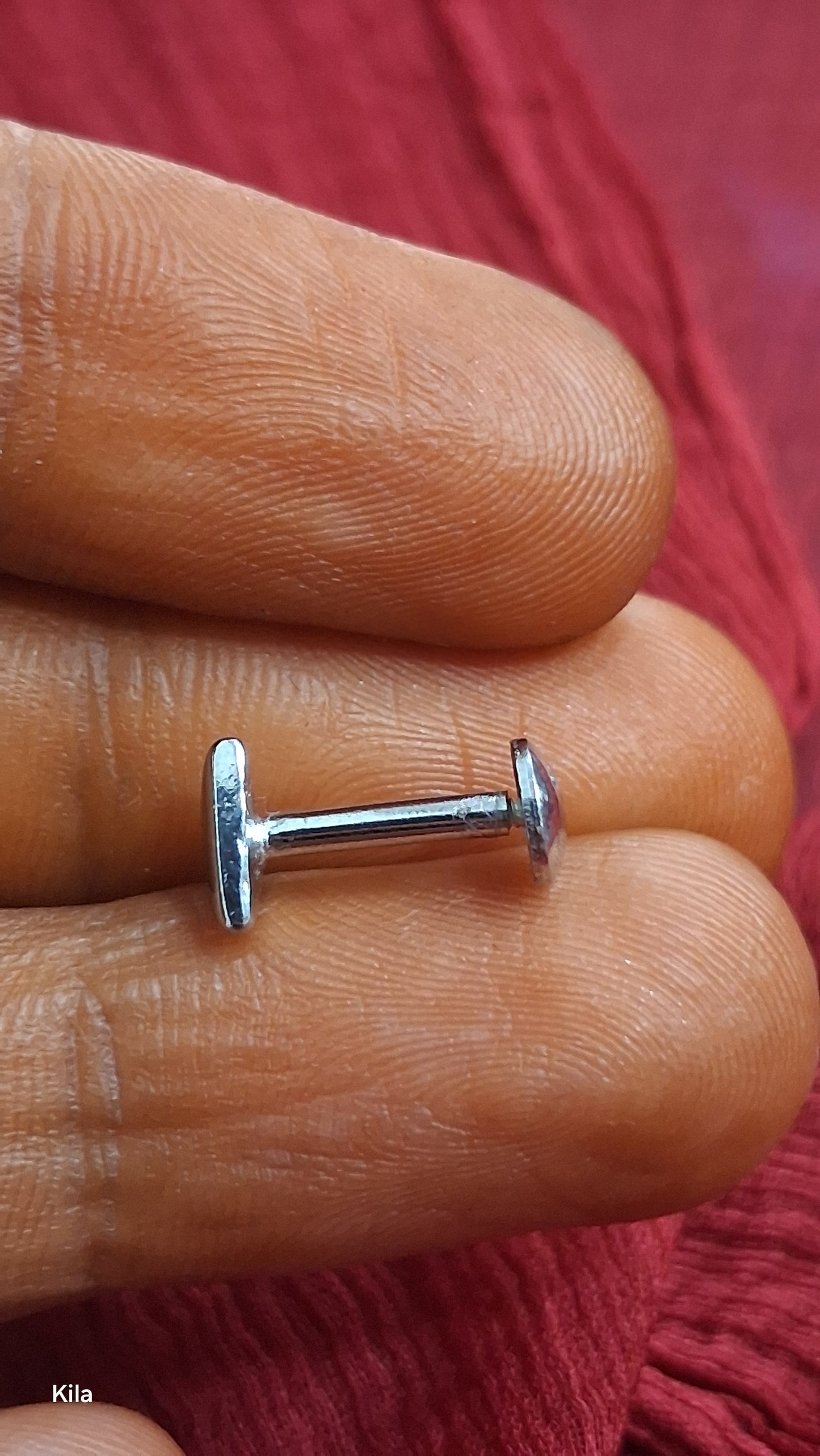 92.5 Silver Triangle Men’s Stud (Single) | Stylish Geometric Design | Jewellery