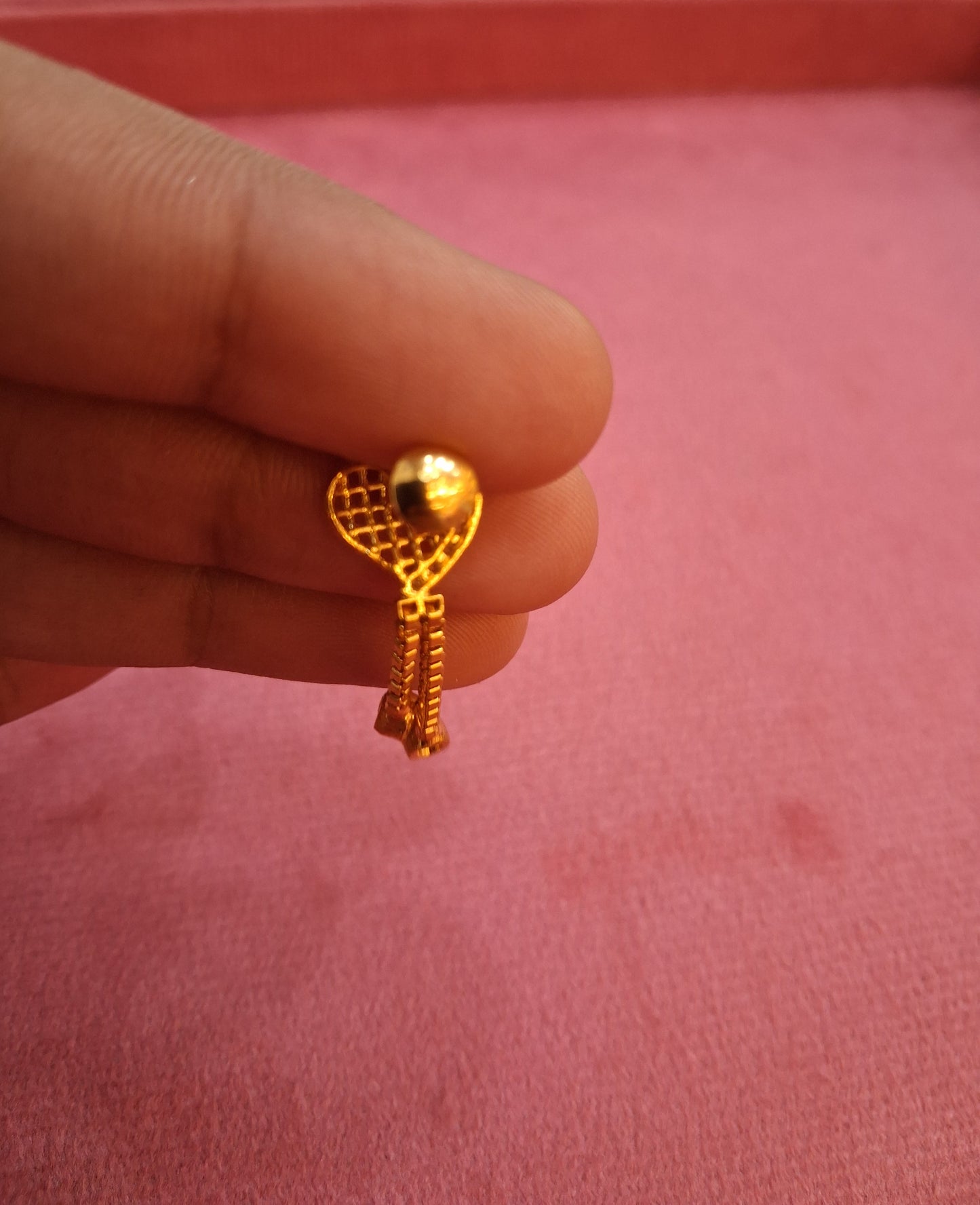 92.5 Silver Heart Shape Gold Plated Earrings | Romantic Elegant Design | Jewellery