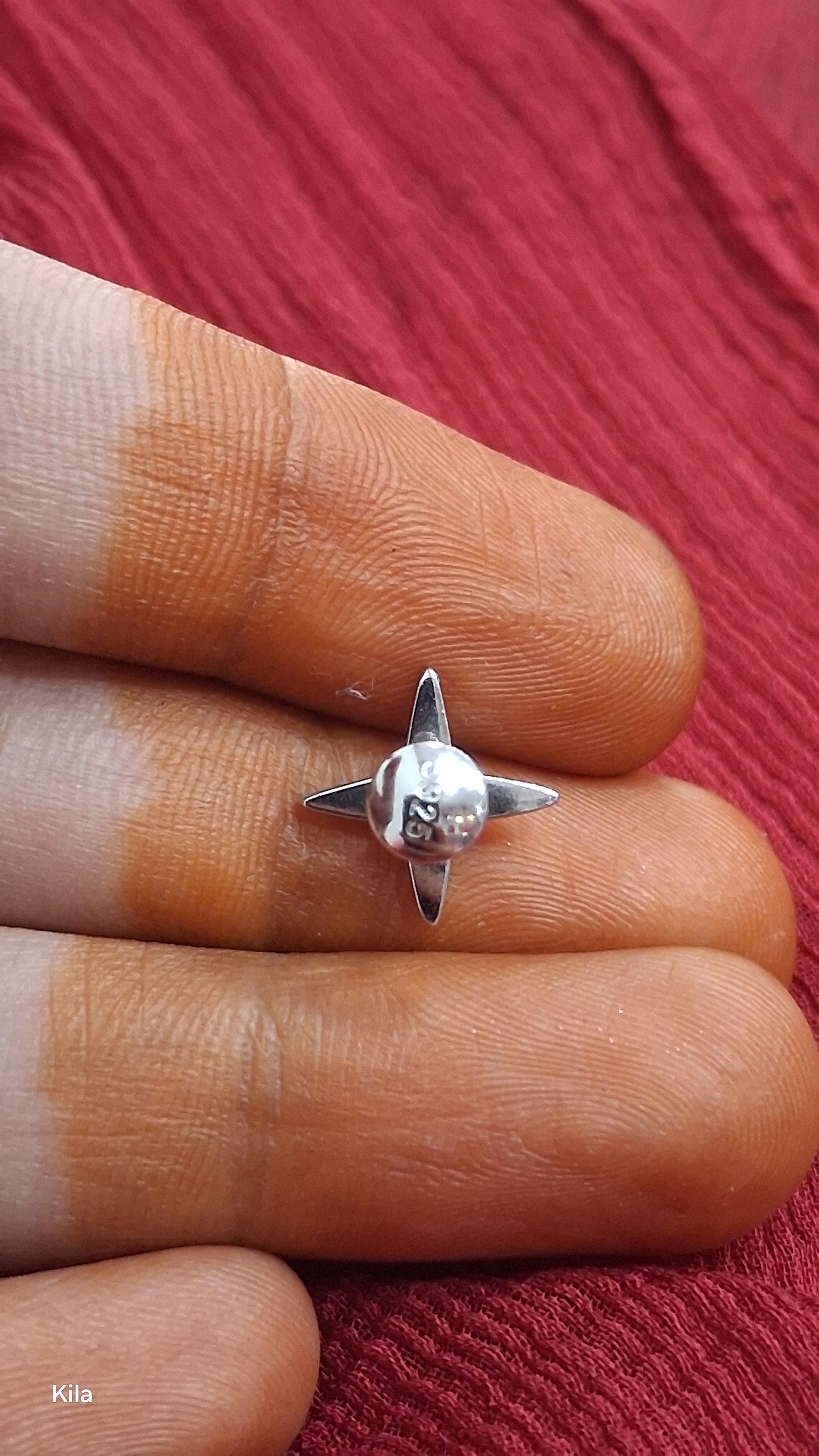 92.5 Silver plus Men’s Stud (Single) | Stylish Minimal elegant Design | Elegant Jewellery for men